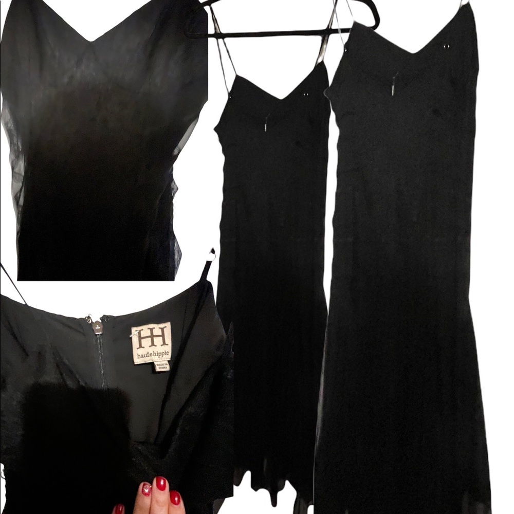 Haute Hippie Black lace dress